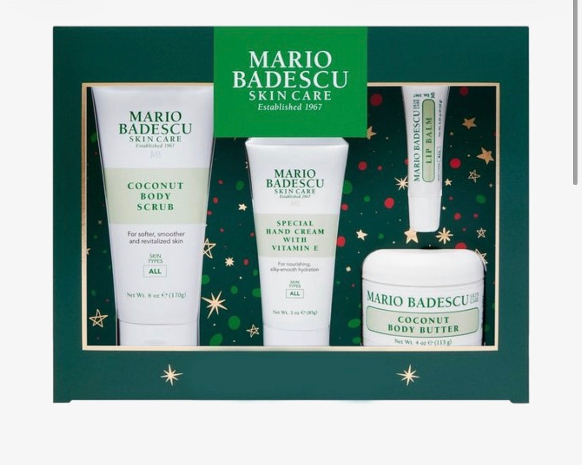 Mario Badescu Best of Body Essentials – سێتا چاڤدێرییا لەشێ، ٤ پارچە