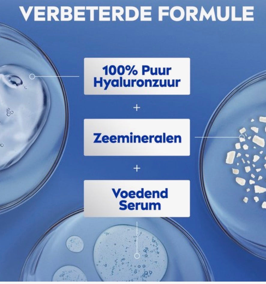 NIVEA Express Bodylotion ب پەمپێ
بۆ پێستێن ئاسایی هەتا پێستێن هەشک.
تێکەلا هیالورۆنیک ئەسید و سێرۆما خۆراکدەر.