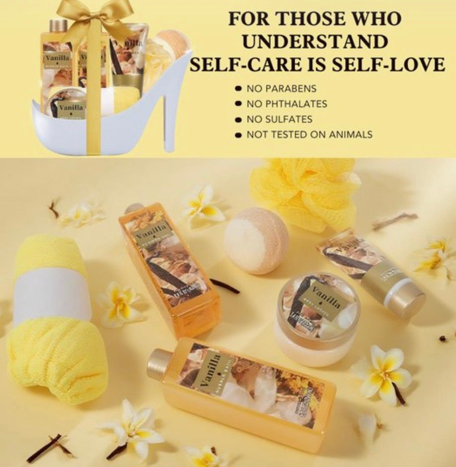 Spa Luxetique – Vanilla Gold
سێتا دیاریێ بۆ ژنان – پەکێتا چاڤدێری و ئارامبوونێ